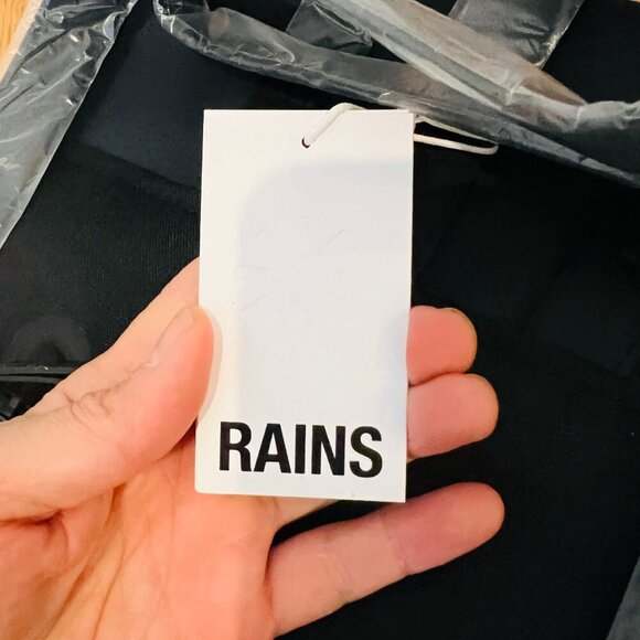 Brand New Rains Mini Water Resistant Backpack Navy - Picture 6 of 16